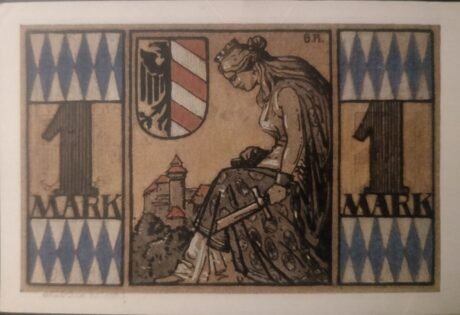 Реверс банкноты 1 sygnatura Notgeld-Ausstellung (Niemcy) z 1921 r