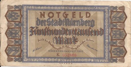 Аверс банкноты 500000 marek (Niemcy) 1923