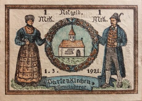 Аверс банкноты 1 marka (Niemcy) 1921