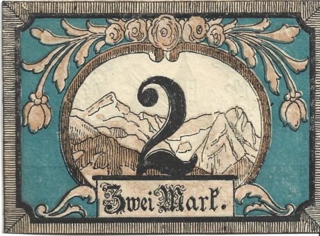 Реверс банкноты 2 marki (Niemcy) 1921