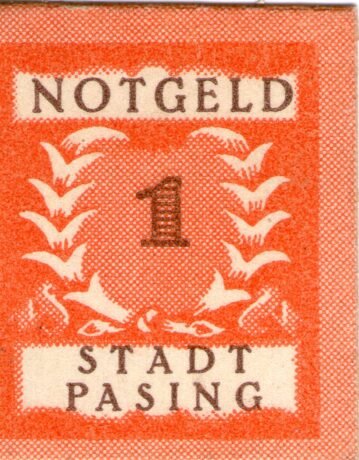 Аверс банкноты 1 fenig (Niemcy) 1921