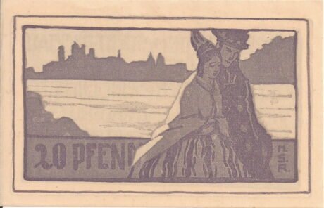 Реверс банкноты 20 fenigów (Niemcy) 1920