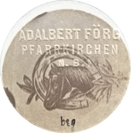 Аверс банкноты 10 fenigów Adalbert Förg (Niemcy) 1920