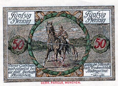 Аверс банкноты 50 fenigów (Niemcy)