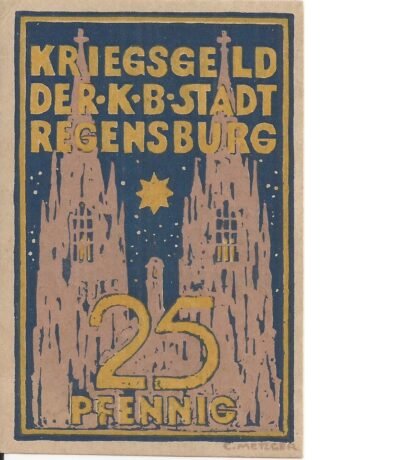 Аверс банкноты 25 fenigów (Niemcy) 1918