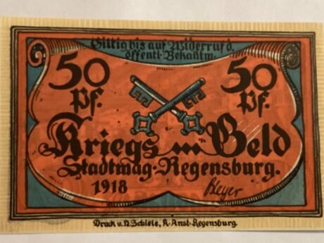 Аверс банкноты 50 пфеннигов (Германия) 1918 года