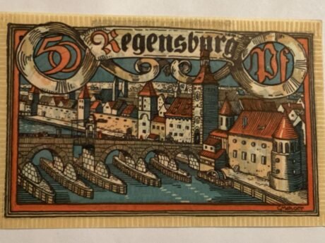 Реверс банкноты 50 пфеннигов (Германия) 1918 года