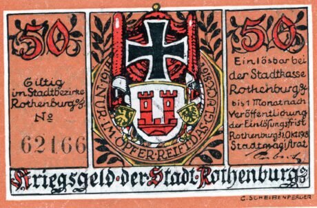 Аверс банкноты 50 fenigów (Niemcy) 1918