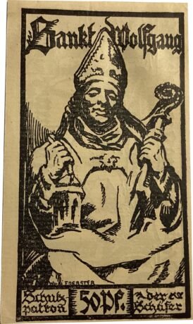 Реверс банкноты Moneta 50 fenigów Fritz Merbach, Schafhof (Niemcy), 1921