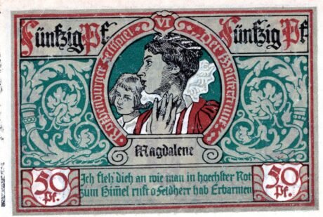 Реверс банкноты 50 fenigów (Niemcy) 1921