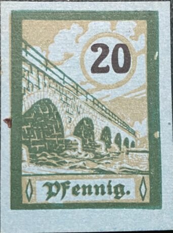 Аверс банкноты 20 fenigów (Niemcy) 1920