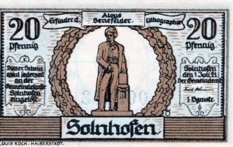 Аверс банкноты 20 fenigów (Niemcy) 1921