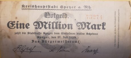 Аверс банкноты 1000000 марок (Германия) 1923 года