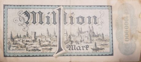 Реверс банкноты 1000000 марок (Германия) 1923 года