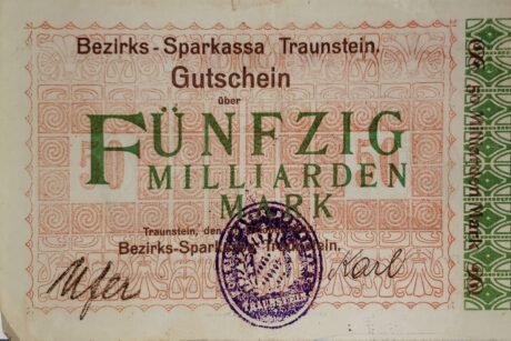 Аверс банкноты 50000000000 marek (Niemcy) 1923