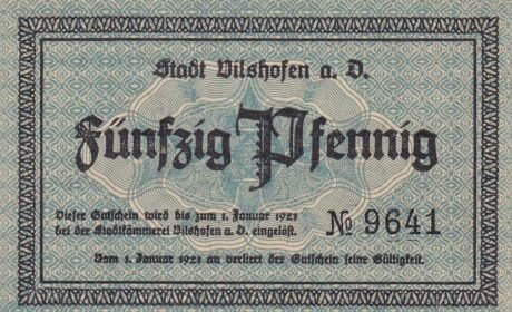 Аверс банкноты 50 пфеннигов (Германия) 1921 года