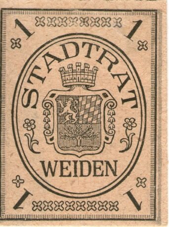 Реверс банкноты 1 fenig (Niemcy) 1920