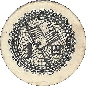 Реверс банкноты 1 fenig (Niemcy) 1920