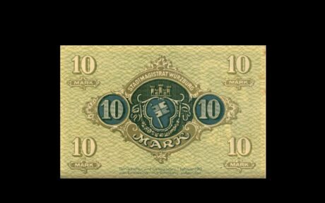 Реверс банкноты 10 marek (Niemcy) 1918