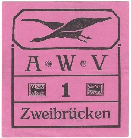Аверс банкноты 1 fenig Altwandervogel Club (Niemcy) 1920