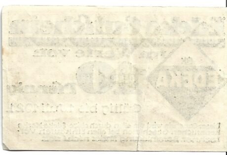 Реверс банкноты 10 пфеннигов EDEKA (Германия)