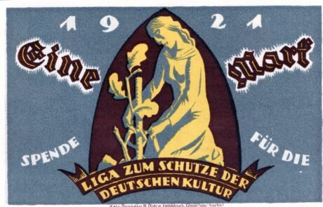 Аверс банкноты 1 punkt Ligi Kultury Niemieckiej (Niemcy) 1921