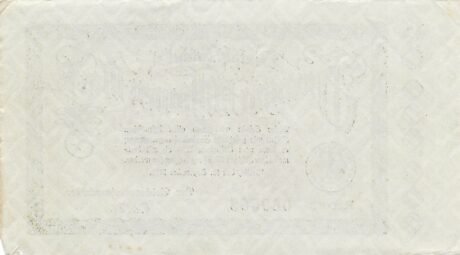 Реверс банкноты 20000000 marek Deutsche Reichsbahn (Niemcy), 1923