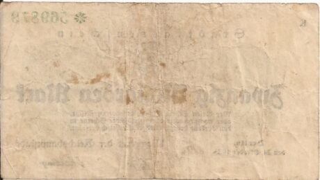 Реверс банкноты 20000000000 marek (Niemcy) 1923