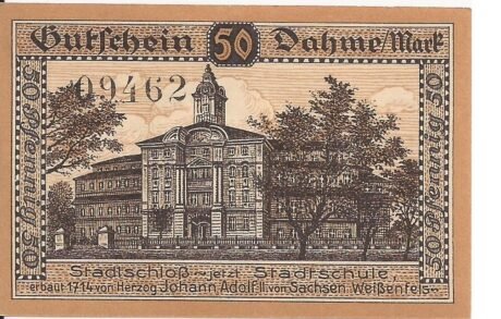 Реверс банкноты 50 пфеннигов (Германия) 1920 года