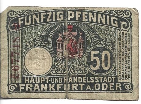 Реверс банкноты 50 fenigów (Niemcy) 1919