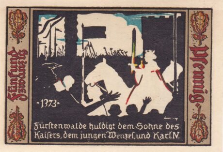 Реверс банкноты 25 fenigów (Niemcy) 1921