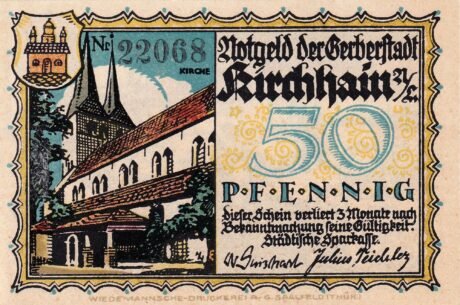 Аверс банкноты 50 пфеннигов (Германия)