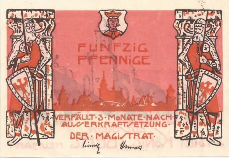 Аверс банкноты 50 fenigów (Niemcy) 1922