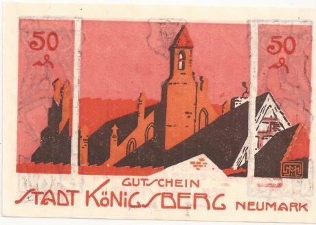 Реверс банкноты 50 fenigów (Niemcy) 1922