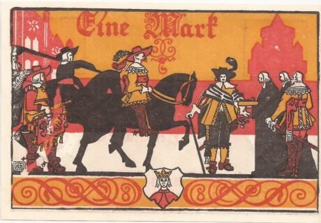 Реверс банкноты 1 marka (Niemcy) 1922