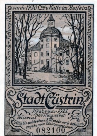 Аверс банкноты 50 fenigów (Niemcy) 1921