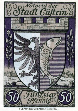 Реверс банкноты 50 fenigów (Niemcy) 1921