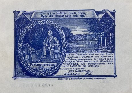 Аверс банкноты 50 fenigów (Niemcy) 1921