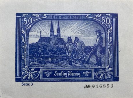 Реверс банкноты 50 fenigów (Niemcy) 1921