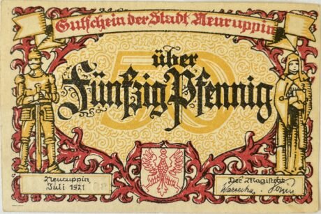 Аверс банкноты 50 fenigów (Niemcy) 1921