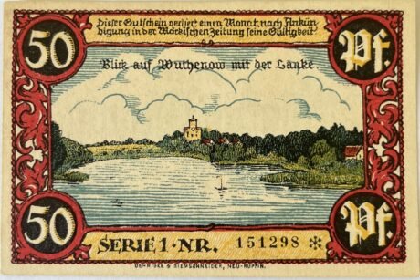 Реверс банкноты 50 fenigów (Niemcy) 1921