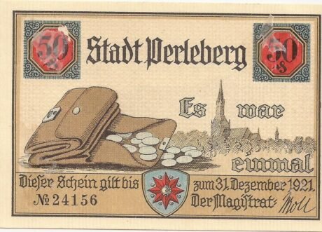 Аверс банкноты 50 fenigów (Niemcy) 1921