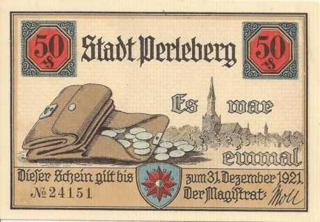 Аверс банкноты 50 fenigów (Niemcy) 1921