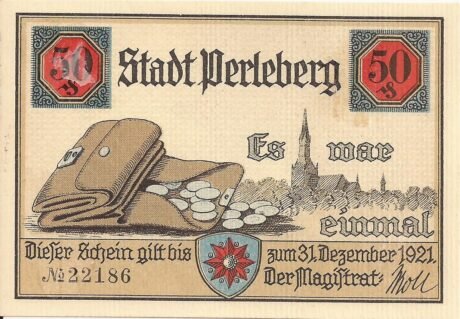 Аверс банкноты 50 fenigów (Niemcy) 1921