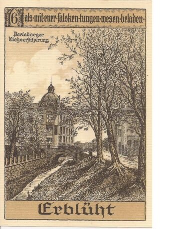 Реверс банкноты 50 fenigów (Niemcy) 1921