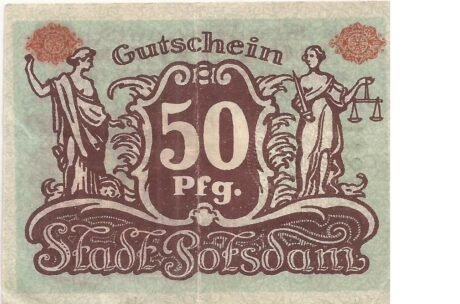 Реверс банкноты 50 пфеннигов (Германия) 1920 года