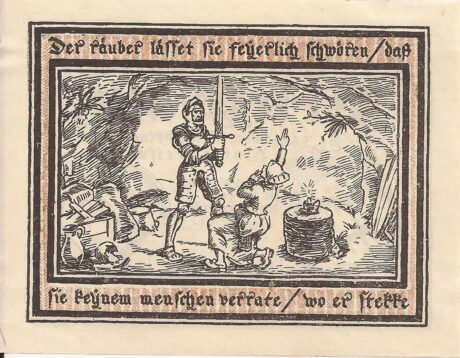 Реверс банкноты 1 marka (Niemcy) 1922