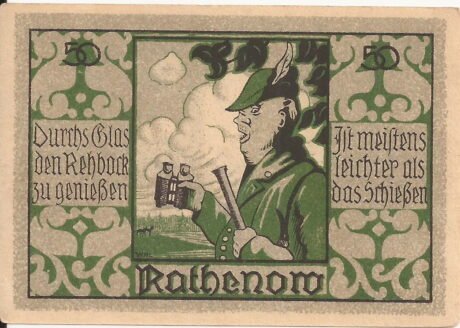 Реверс банкноты 50 fenigów (Niemcy) 1921