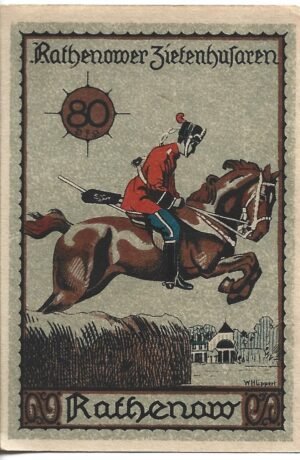 Реверс банкноты 80 fenigów (Niemcy)