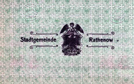 Реверс банкноты 5 marek (Niemcy) 1918